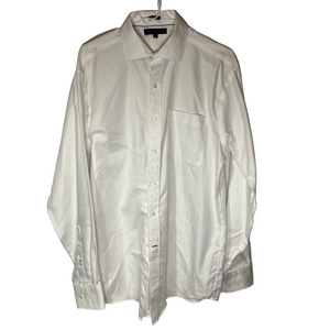 Tommy Hilfiger Men's White Dress Shirt 34-35 Formal Wedding Event Business